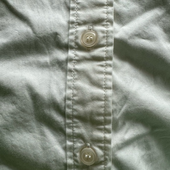 GAP BIG shirt loose oversized striped blue white medium cotton - Picture 7 of 10